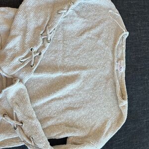 Shrinking Violet Cream Crew Neck Sweater